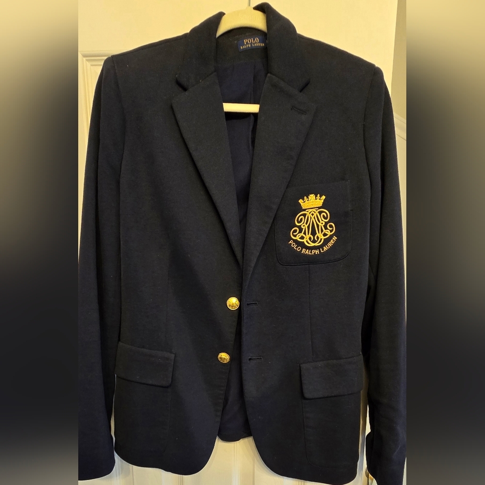 Polo by Ralph Lauren Dark Blue Blazer with Gold Buttons